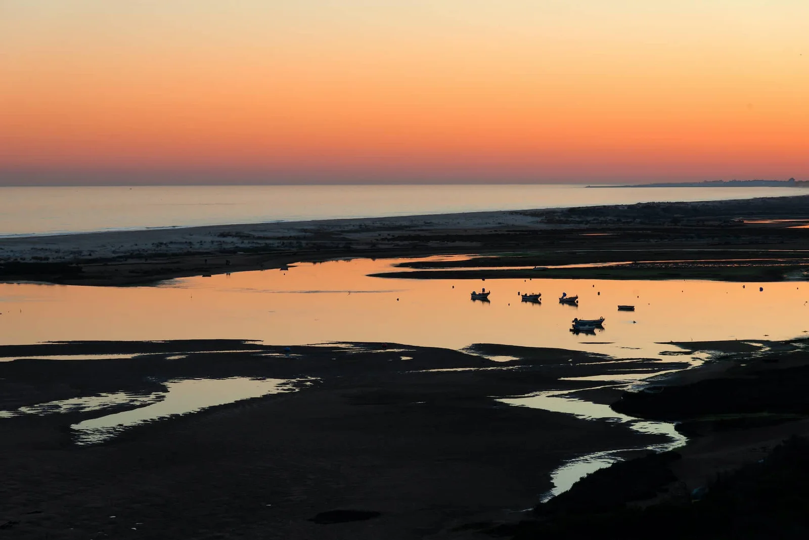 Pôr do sol sobre a Ria Formosa, Cacela Velha